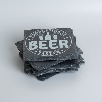 Funny Beer Coaster – Laser Engraved Slate with Sarcastic Sayings