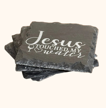 set of 4 funny wine coaster