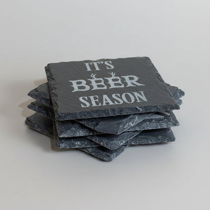 Funny Beer Coaster – Laser Engraved Slate with Sarcastic Sayings