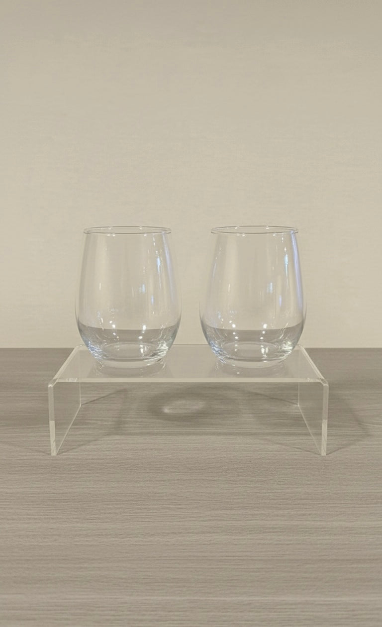 Premium Personalized Glassware Collection Custom Engraved Wine Glass Set Stemless Modern Design Perfect Wedding Gift Essential Elegant Housewarming Present Beautiful Home Bar Addition Sophisticated Celebration Glasses Durable Quality