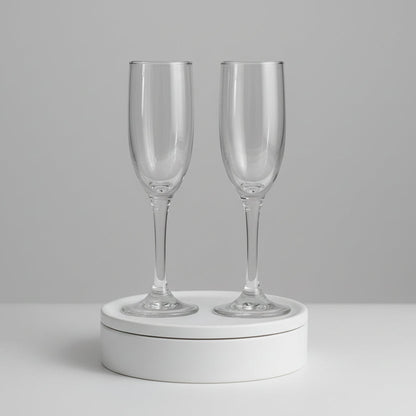 Elegant Celebration Flute Personalized Champagne Glass Wedding Keepsake Gift Custom Engraved Design Special Occasion Glassware Permanent Laser Etching Wedding Toast Essential Romantic Anniversary Present Engagement Party Accessory