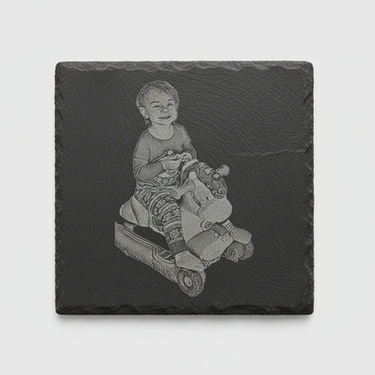 engraved coaster for birthday gift 