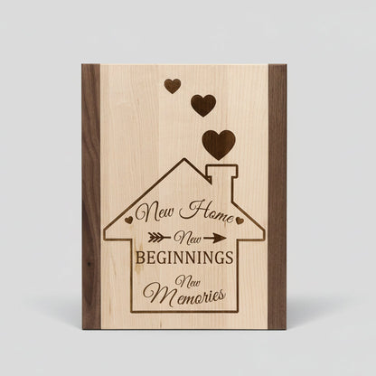 Wedding Gift Cutting Board Custom Engraved Personalized Kitchen Essential Handcrafted Solid Wood Construction Two Tone Design Premium Quality Craftsmanship Perfect Anniversary Present Housewarming Gift Beautiful Serving Display Functional