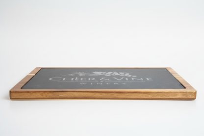 Slate Charcuterie Board - Side View